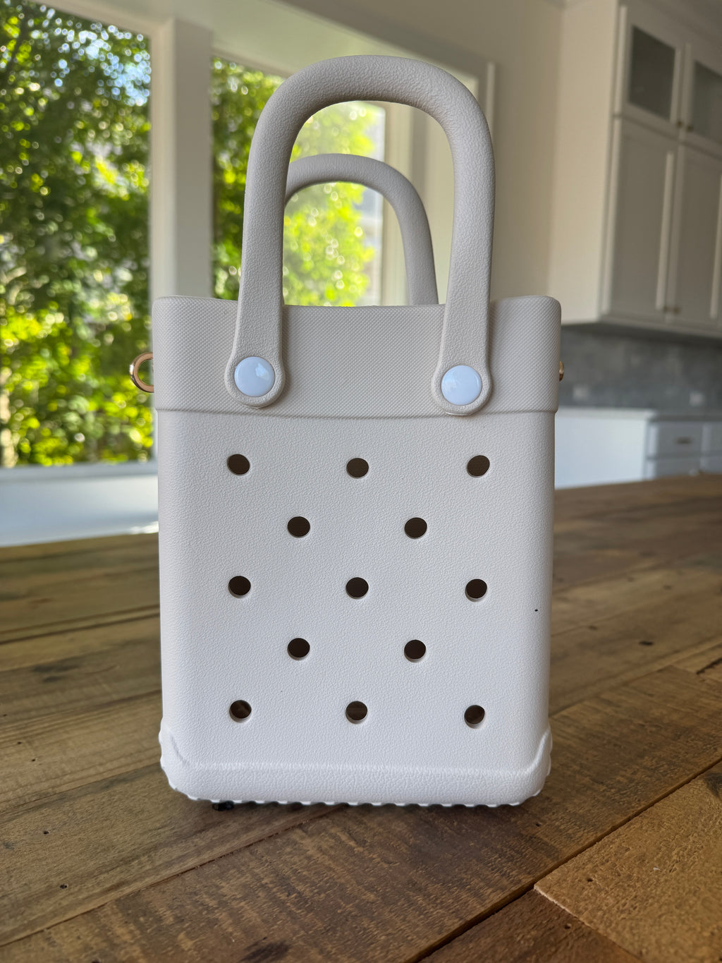 Macaron Pastel Almond charm bag
